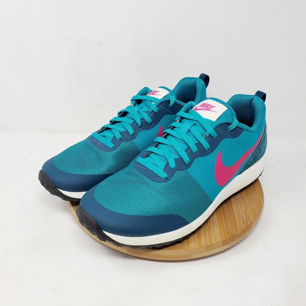 Nike Elite‎ Shinsen Shoes Womens 9 Aqua Blue Green Retro Athletic Sneakers
